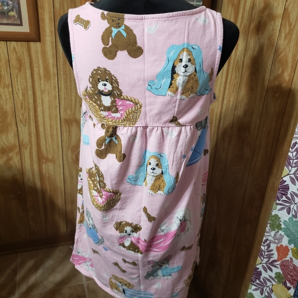 Nick & Nora womens dog print nightgown - Picture 2 of 6